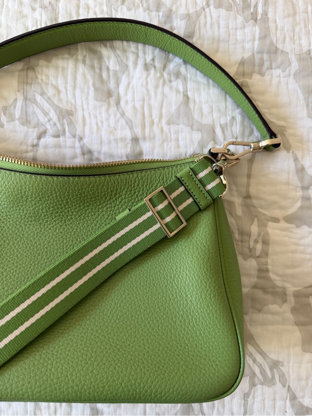 Kate Spade Rosie Shoulder Bag in Turtle Green with Crossbody Strap - Picture 10 of 14